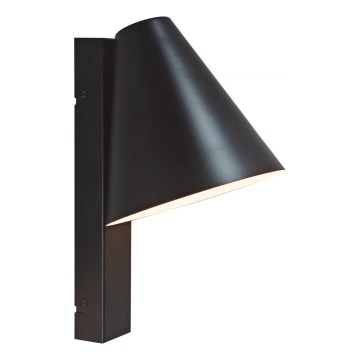 Nordlux - Zidna lampa sa USB WILMER 1xE14/40W/230V crna