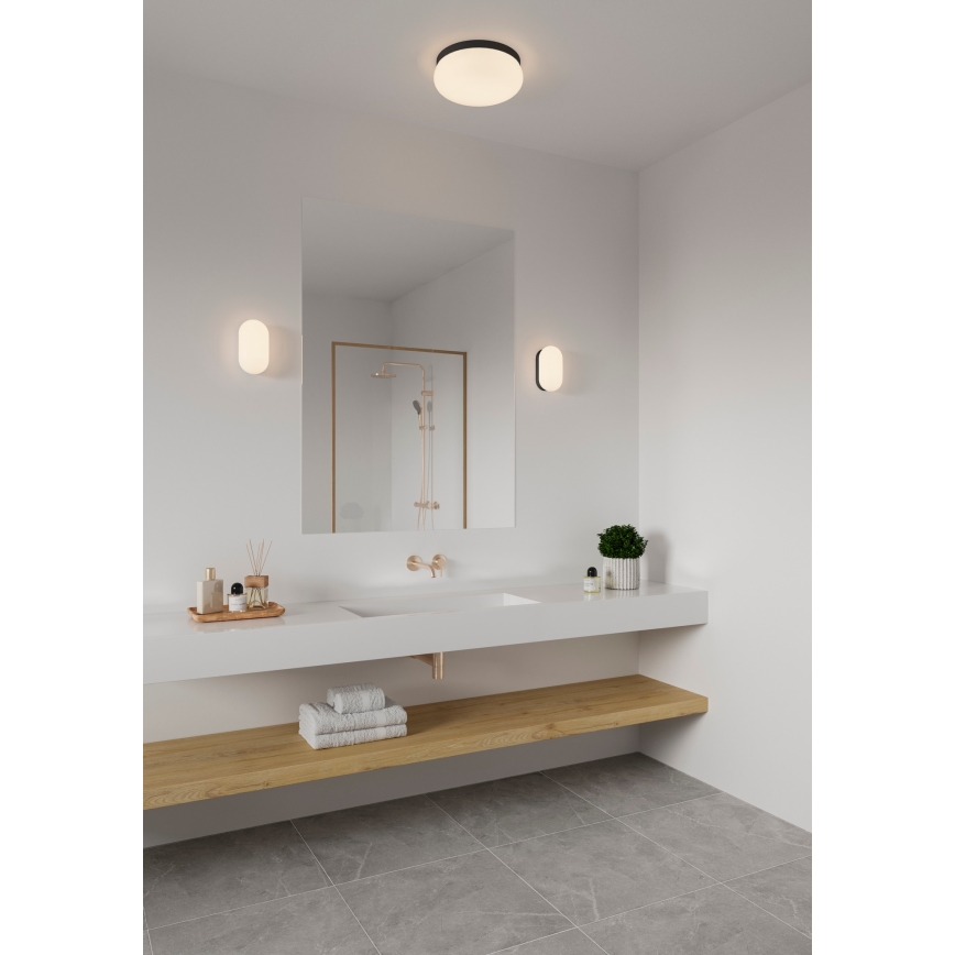 Nordlux - Zidna lampa za kupatilo FOAM 1xE27/55W/230V IP44 crno