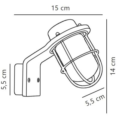 Nordlux - Zidna lampa za kupatilo MARINA 1xG9/40W/230V IP44 crno