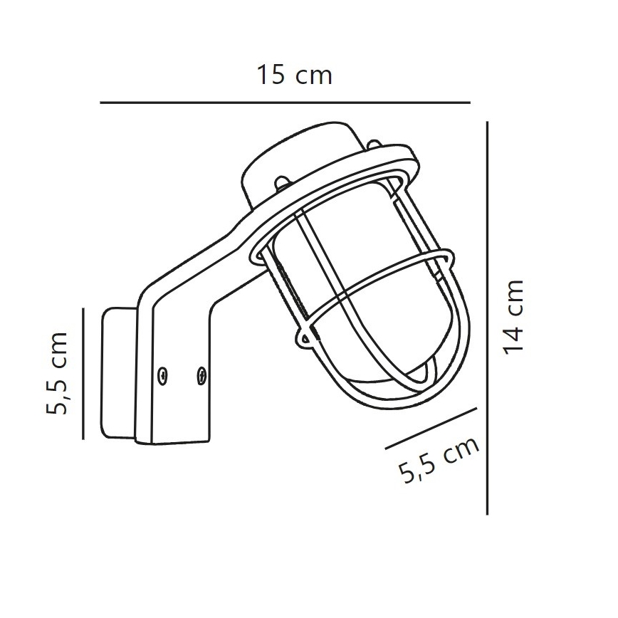Nordlux - Zidna lampa za kupatilo MARINA 1xG9/40W/230V IP44 crno