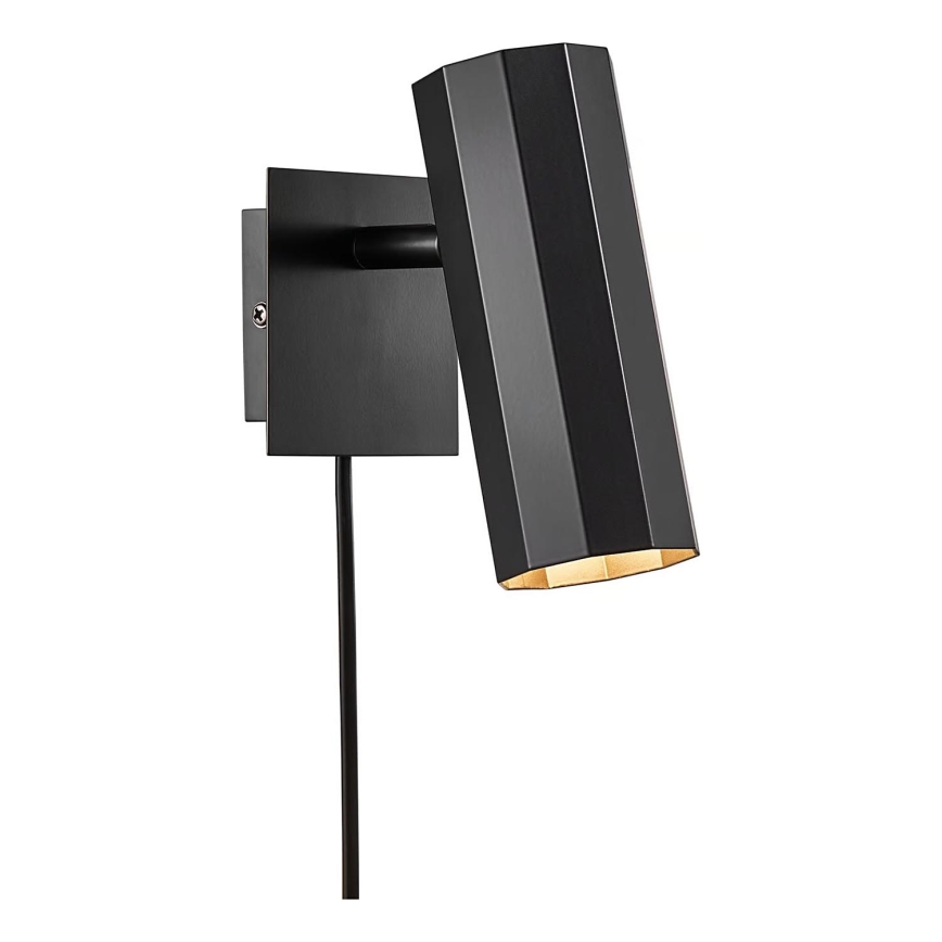 Nordlux - Zidna reflektorska lampa ALANIS 1xGU10/15W/230V crno
