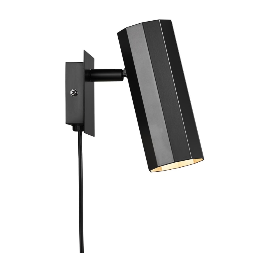 Nordlux - Zidna reflektorska lampa ALANIS 1xGU10/15W/230V crno