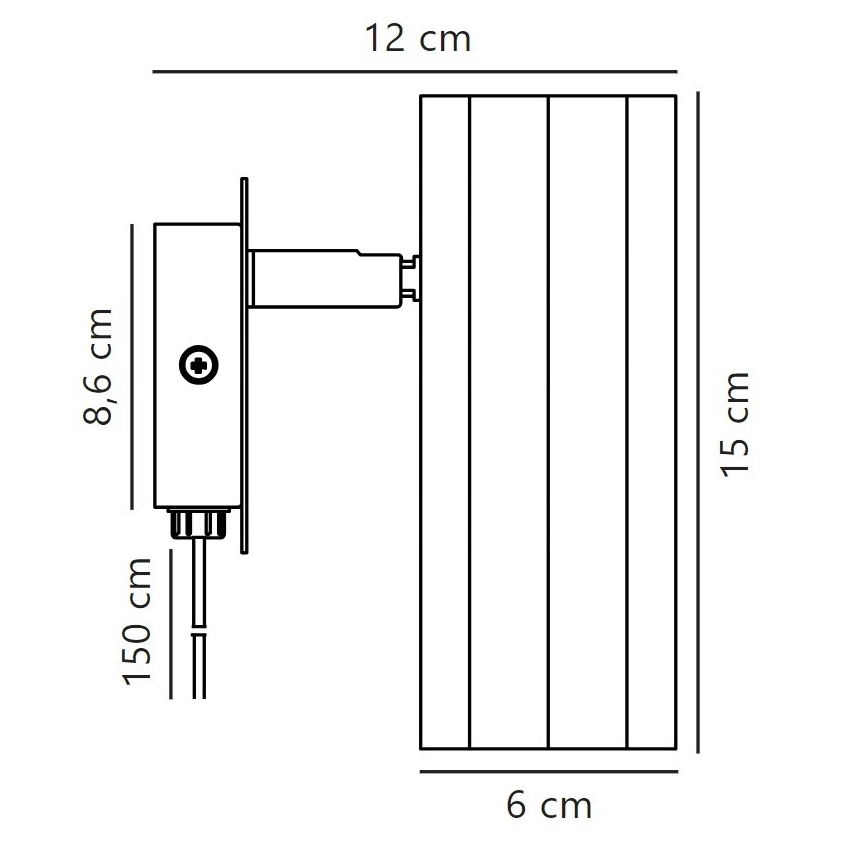Nordlux - Zidna reflektorska lampa ALANIS 1xGU10/15W/230V zlatna