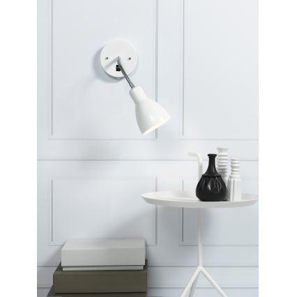 Nordlux - Zidna fleksibilna reflektorska lampa CYCLONE 1xE14/15W/230V bela