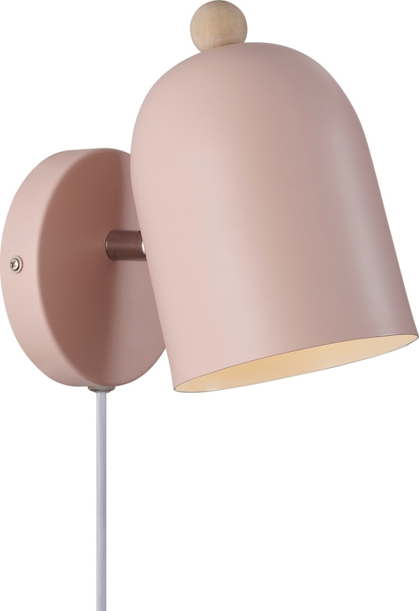 Nordlux - Zidna reflektorska lampa GASTON 1xE27/15W/230V roze