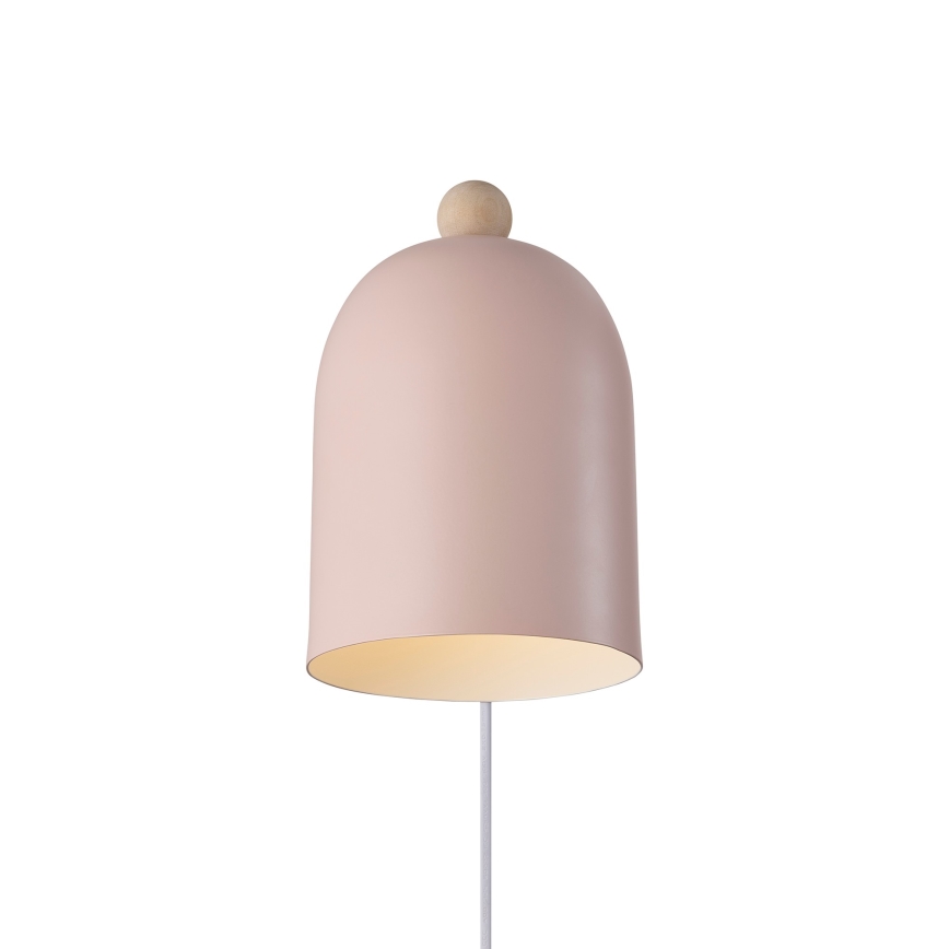 Nordlux - Zidna reflektorska lampa GASTON 1xE27/15W/230V roze