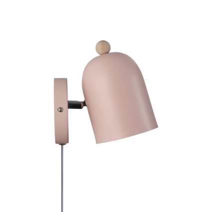 Nordlux - Zidna reflektorska lampa GASTON 1xE27/15W/230V roze
