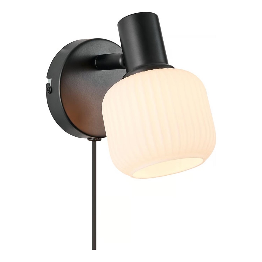 Nordlux - Zidna reflektorska lampa MILFORD 1xE14/10W/230V crno