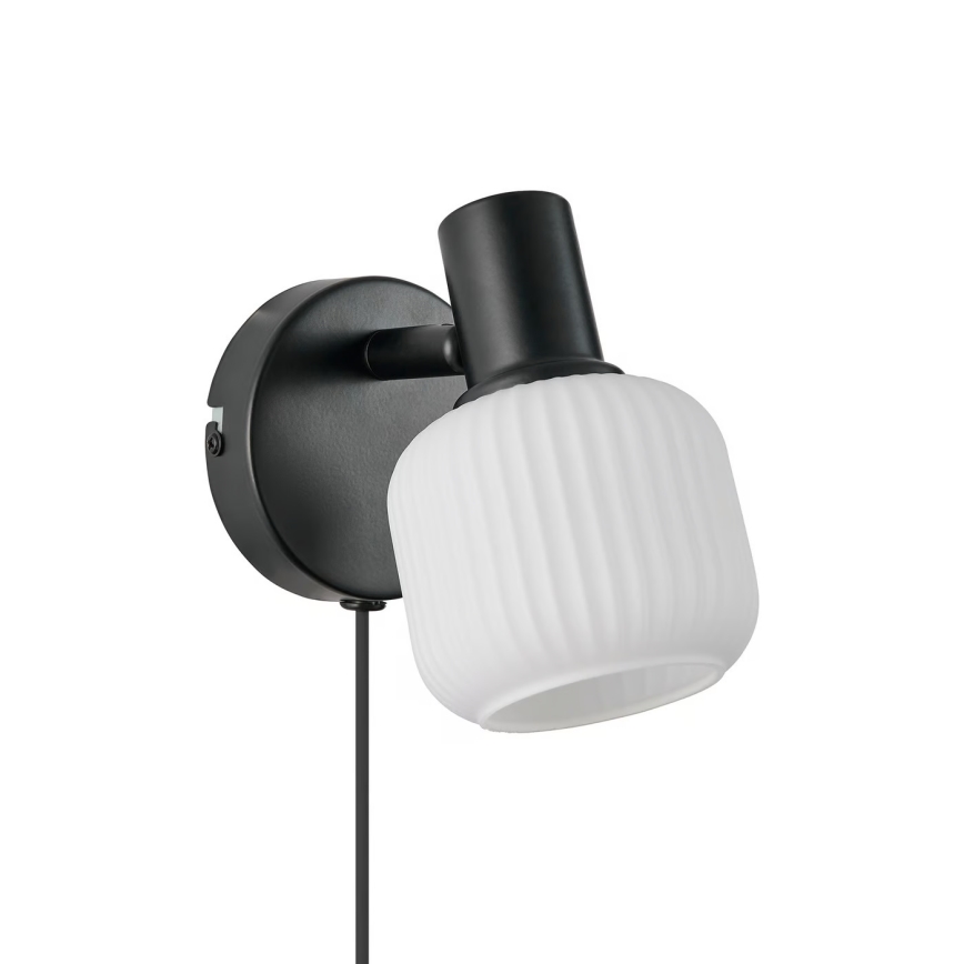 Nordlux - Zidna reflektorska lampa MILFORD 1xE14/10W/230V crno