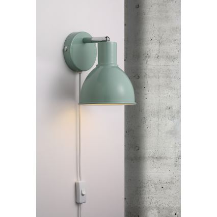 Nordlux - Zidna reflektorska lampa POP 1xE27/18W/230V menta