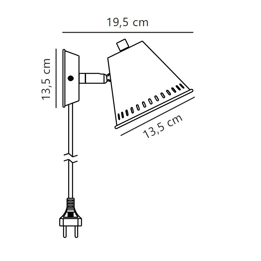 Nordlux - Zidno spot svetlo PINE 1xGU10/15W/230V