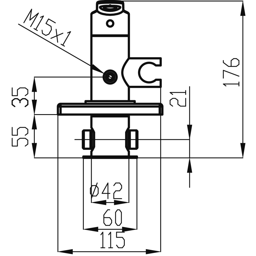 Novaservis - Baterija za bide sa tuš ručicom za podžbuknu ugradnju METALIA, sjajni hrom