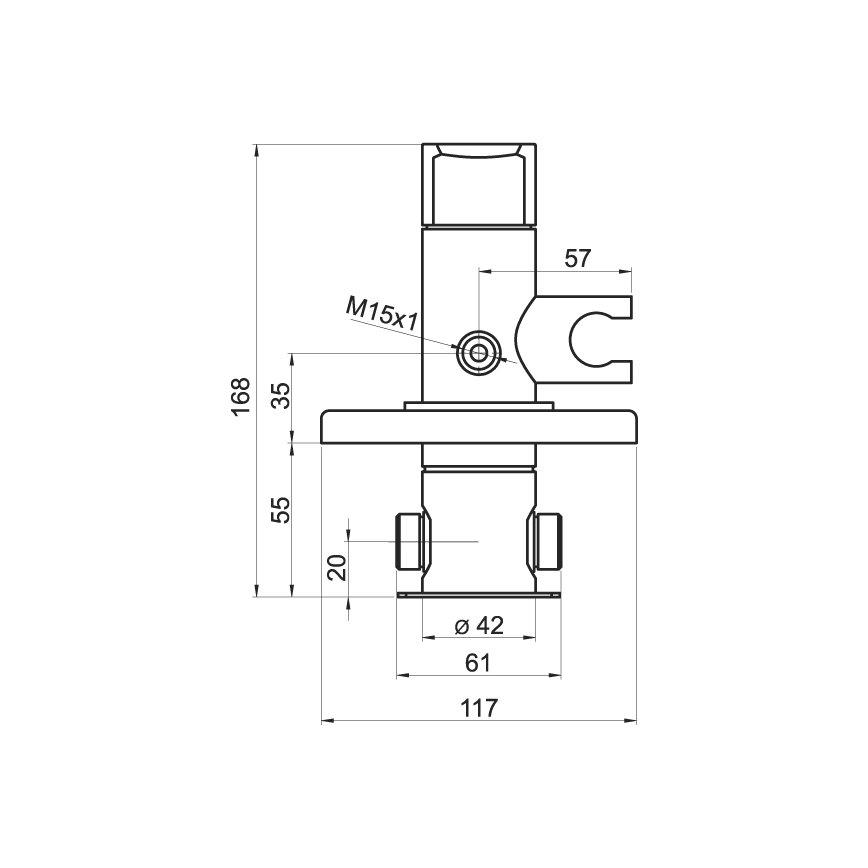 Novaservis - Bide baterija sa tušem za podžbuknu ugradnju METALIA sjajni hrom