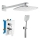 Novaservis - Set za tuširanje sa podžbuknom baterijom METALIA ECO, sjajni hrom