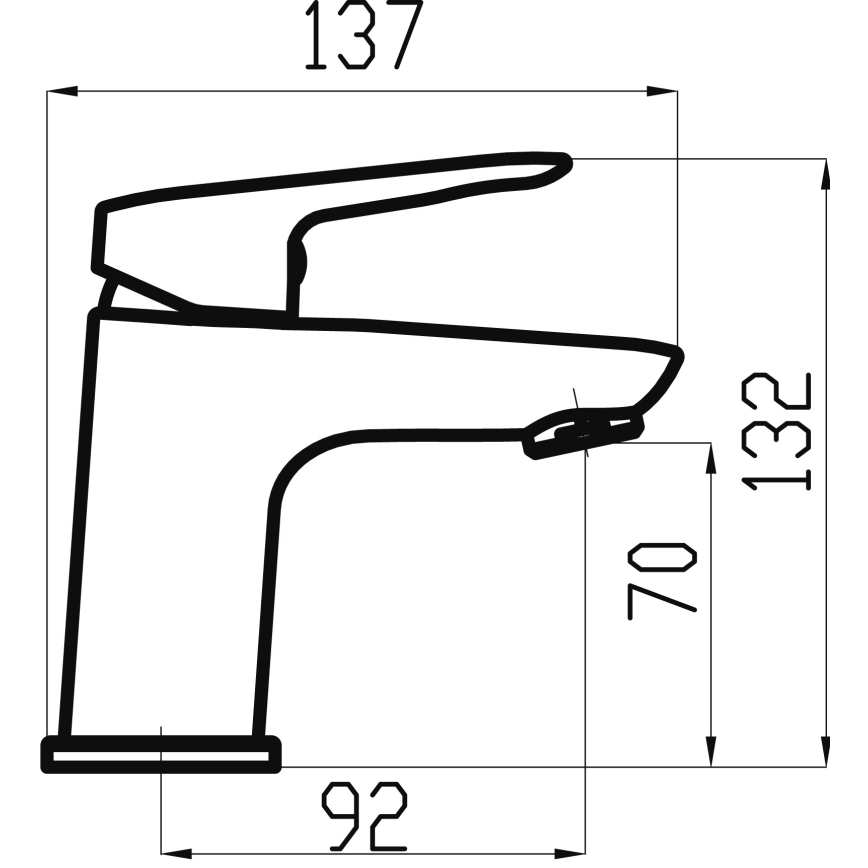 Novaservis - Slavina za lavabo METALIA 13,2 cm sjajni krom