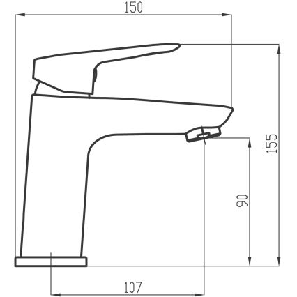 Novaservis - Slavina za lavabo METALIA 15,5 cm sjajni krom
