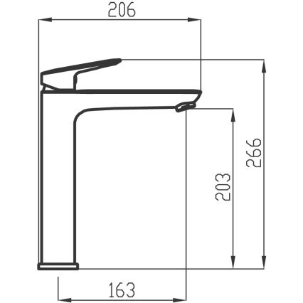 Novaservis - Slavina za lavabo METALIA 26,6 cm sjajni krom
