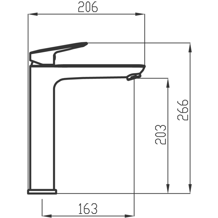 Novaservis - Slavina za lavabo METALIA 26,6 cm sjajni krom