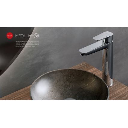 Novaservis - Slavina za lavabo METALIA ECO 25,7 cm sjajni krom