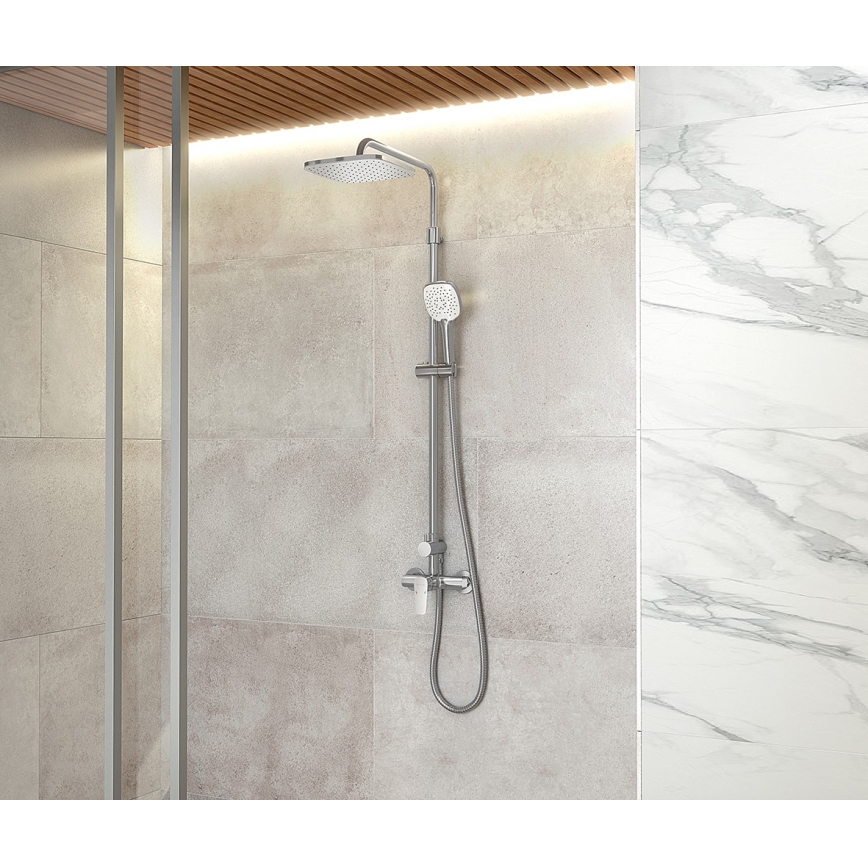 Novaservis - Tuš set sa baterijom METALIA ECO sjajni hrom