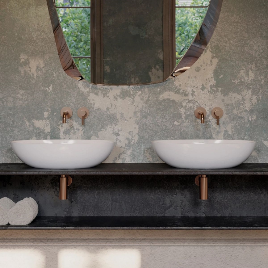 OMNIRES A186CPB - Sifon za umivaonik TRAP četkani bakar