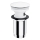 OMNIRES A706BM - Gornji deo sifona za lavabo CLICK-CLACK pr. 6,6 cm mat bela