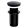 OMNIRES A716BL - Gornji deo sifona za lavabo CLICK-CLACK pr. 6,6 cm polu-matirana crno