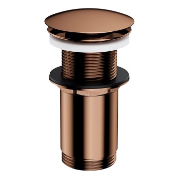 OMNIRES A716CP - Odtok za umivaonik CLICK-CLACK prečnik 6,6 cm sjajni bakar