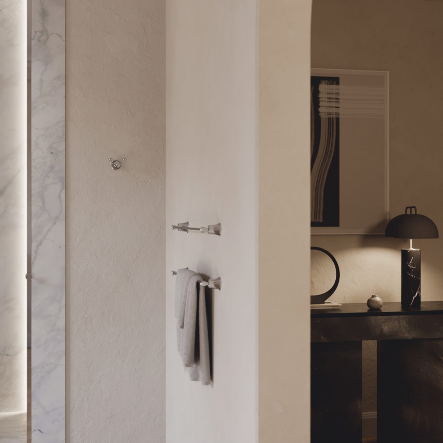 OMNIRES AL53216CR - Zidni držač za peškire ART LINE 65 cm, sjajni hrom