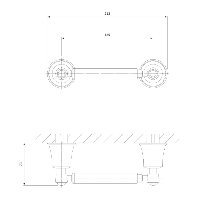 OMNIRES AL53510CR - Držač toaletnog papira ART LINE, sjajni hrom