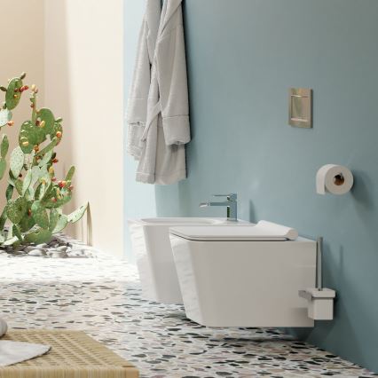 OMNIRES BOSTONMWBP - Viseća WC školjka sa daskom SoftClose BOSTON keramika/sjajna bela
