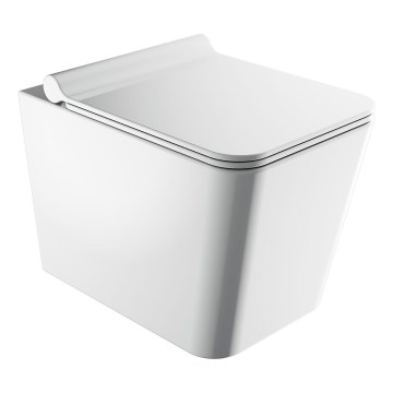 OMNIRES BOSTONMWBP - Zidna WC školjka sa prigušivom daskom BOSTON keramika/sjajna bela