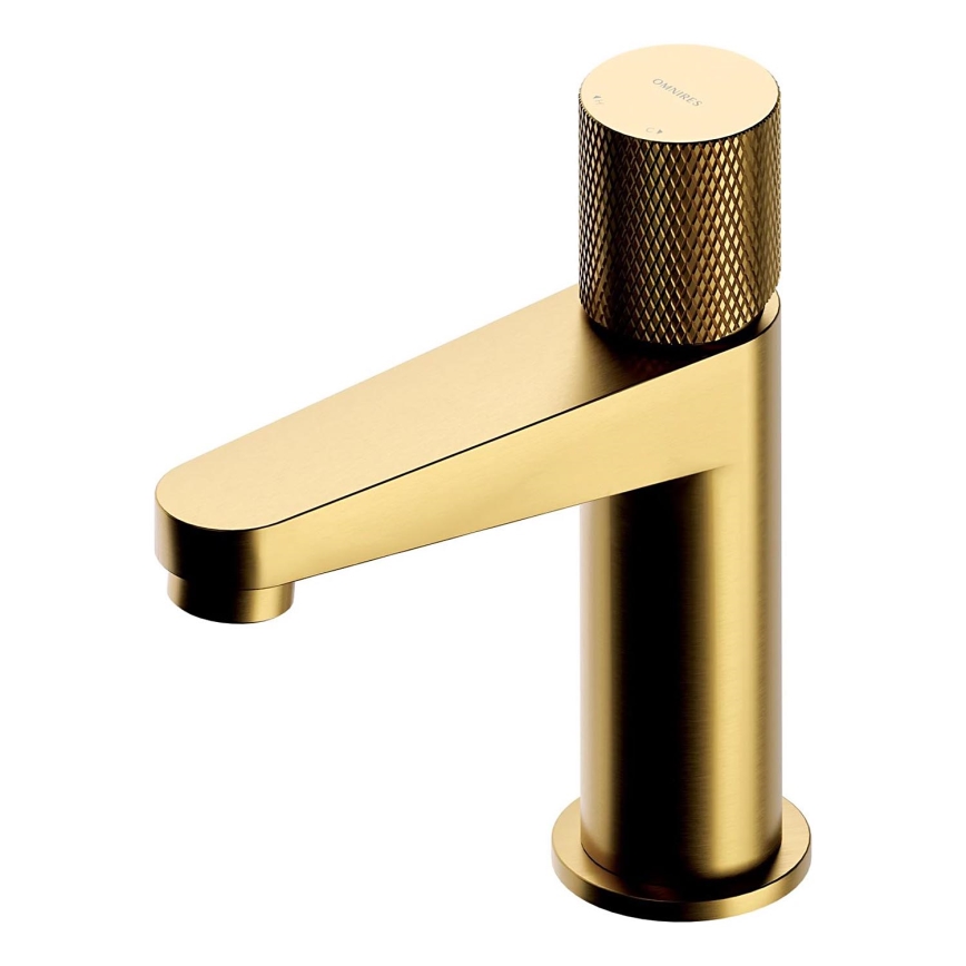 OMNIRES CT8010GLB - Slavina za lavabo CONTOUR 16,6 cm brušena zlatna