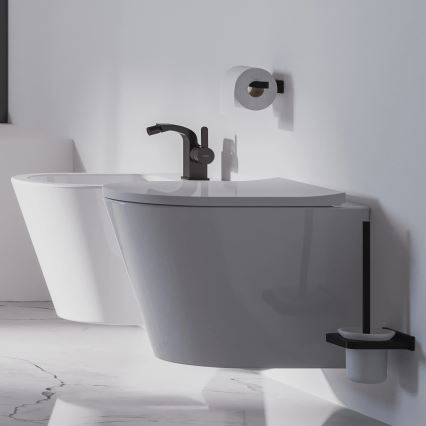 OMNIRES DA70620BL - Zidna WC četka DARLING polu-matirana crno