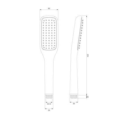 OMNIRES HUDSONX-PCR - Set za tuširanje HUDSONX sjajni krom