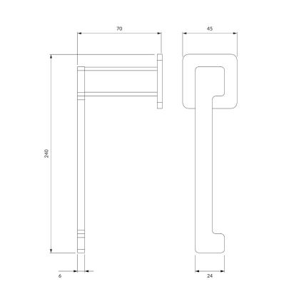 OMNIRES NL80510CR - Držač toaletnog papira NELSON sjajni hrom