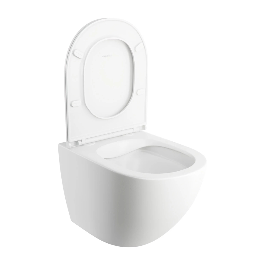 OMNIRES OTTAWAMWBM - Viseća WC školjka sa daskom SoftClose OTTAWA keramika/mat bela