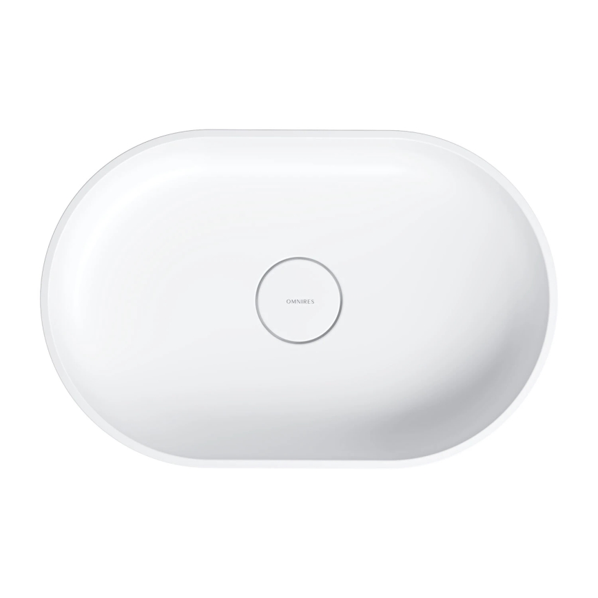 OMNIRES OVOUNBM - Nadgradni lavabo OVO 55x36 cm dolomit/mat bela