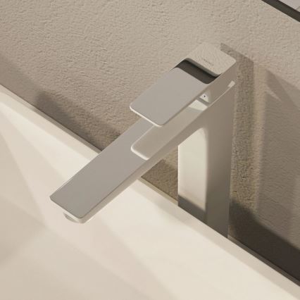 OMNIRES PM7412CRB - Baterija za umivaonik PARMA 27,3 cm, sjajni hrom/bela