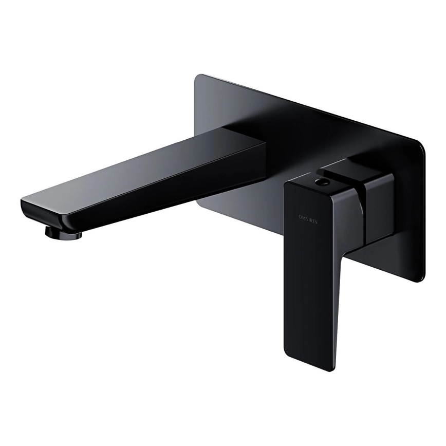 OMNIRES PM7415BL - Slavina za lavabo za skrivenu instalaciju PARMA matirana crno