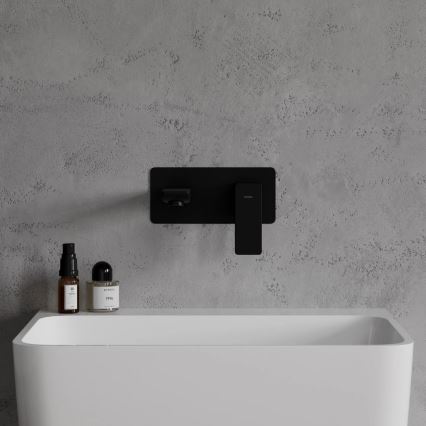 OMNIRES PM7415BL - Slavina za lavabo za skrivenu instalaciju PARMA matirana crno