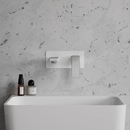 OMNIRES PM7415CRB - Slavina za lavabo za skrivenu instalaciju PARMA sjajni krom/bela