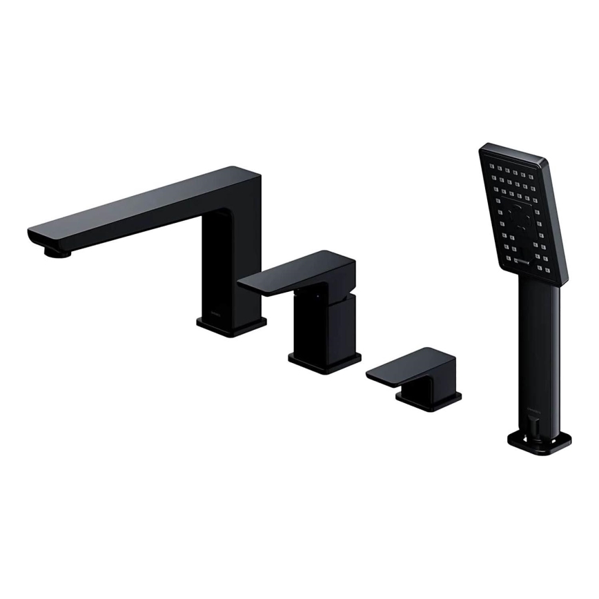 OMNIRES PM7432BL - Mešalica za kadu 4 rupe PARMA matirana crno