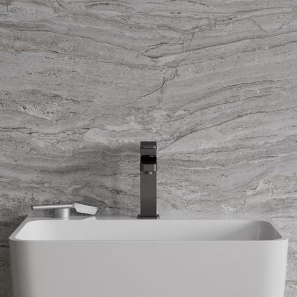 OMNIRES SL7710GR - Slavina za lavabo SLIDE 17 cm brušeno grafitno