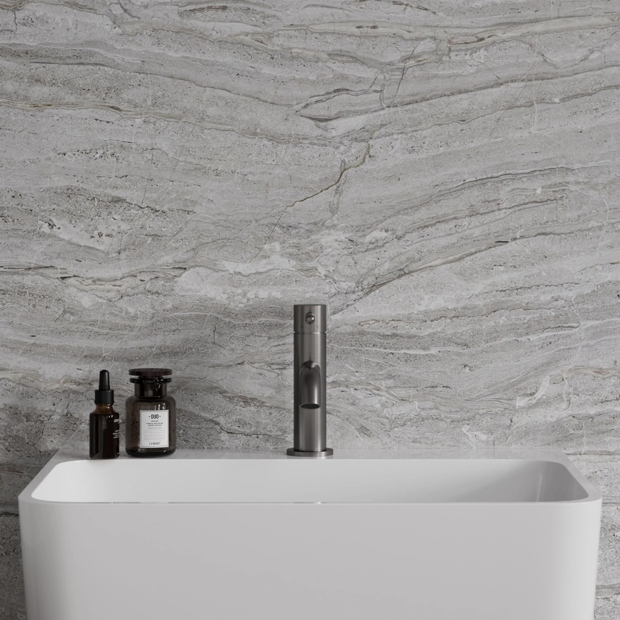 OMNIRES Y1210NGR - Slavina za lavabo Y 16,2 cm brušeno grafitno
