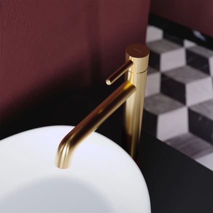 OMNIRES Y1212GLB - Slavina za lavabo Y 30,8 cm brušena zlatna