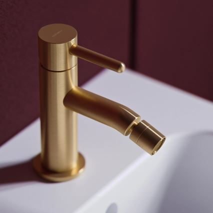 OMNIRES Y1220GLB - Mešalica za bide Y 14,5 cm brušena zlatna