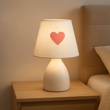 ONLI - Dečija lampica TITTA 1xE14/6W/230V 20 cm bela