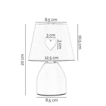 ONLI - Dečija lampica TITTA 1xE14/6W/230V 20 cm roze