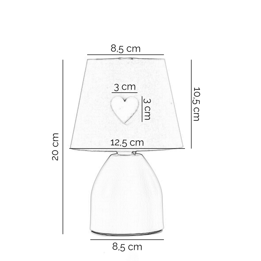 ONLI - Dečija lampica TITTA 1xE14/6W/230V 20 cm roze